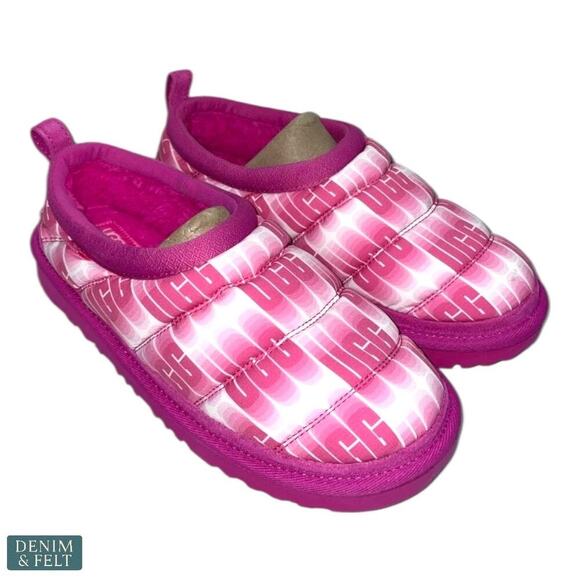 UGG Women’s Tasman LTA Wavelength Pink Quilted Slippers Size 6 NEW Rare - Picture 1 of 10